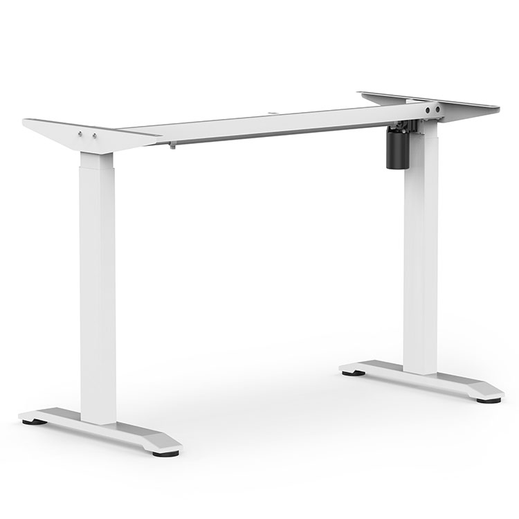 Single Motor Electric Height-Adjustable Desk Frame